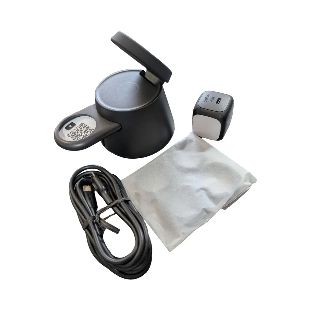Qq5O Belkin 3-in-1 UltraCharge Modular Charging Dock Qi2 25W for iPhone Samsung